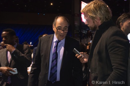 David Axelrod, being interviewed by Der Spiegel reporter