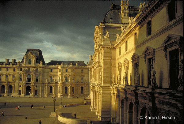 The Louvre in afternoon light, Paris, France